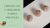 Vegan Chocolate Cardamom Tahini Truffle Bites