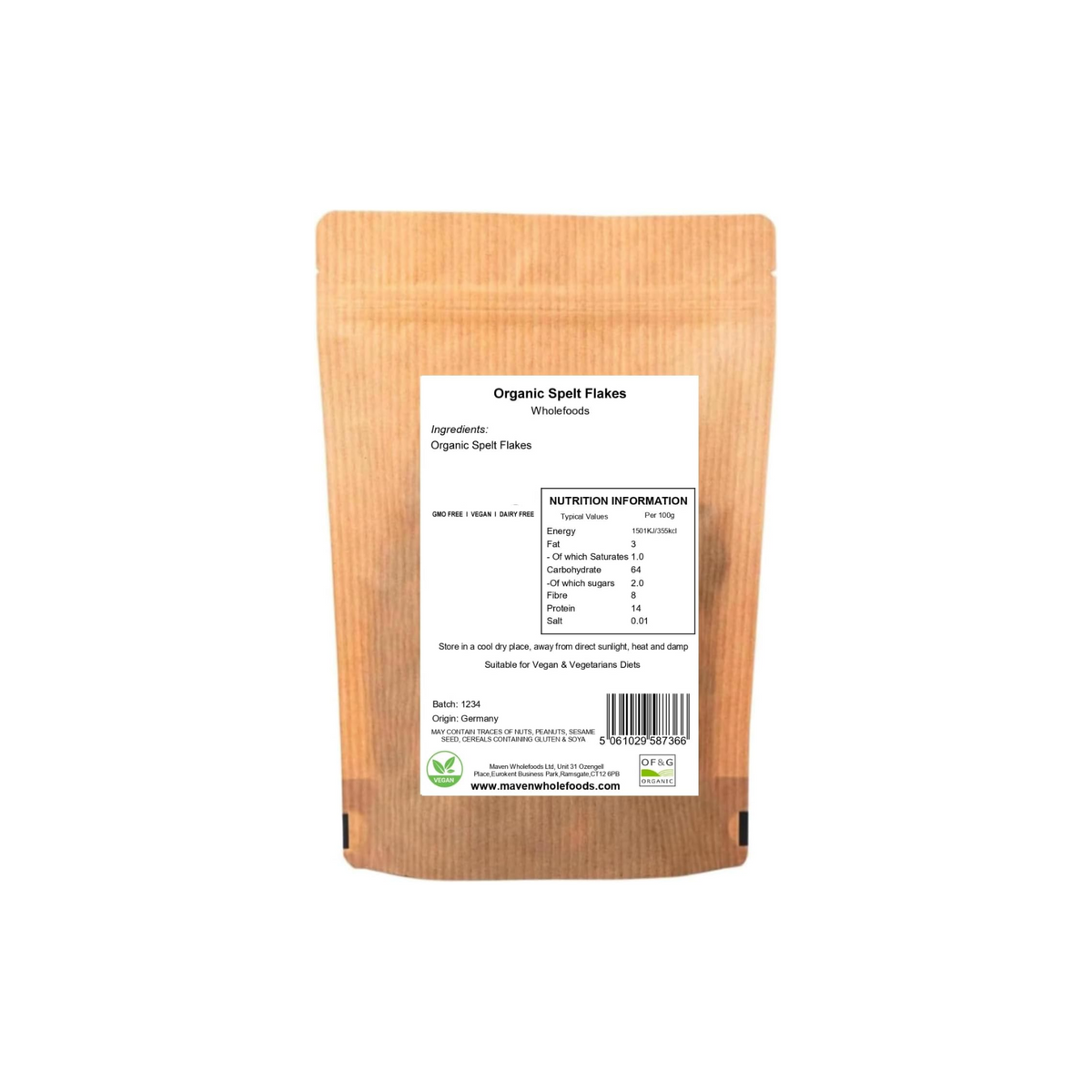 Organic Spelt Flakes