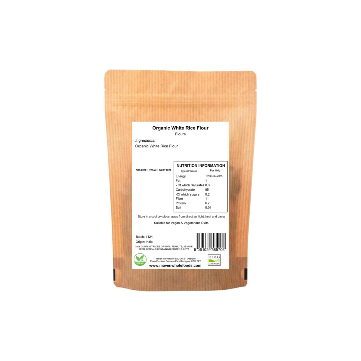 Organic White Rice Flour