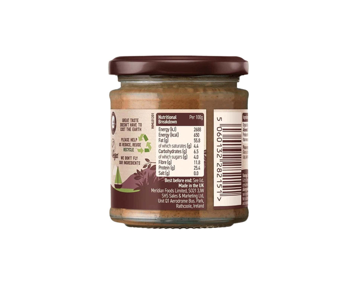Organic Smooth Almond Butter 100% 170g - Meridian