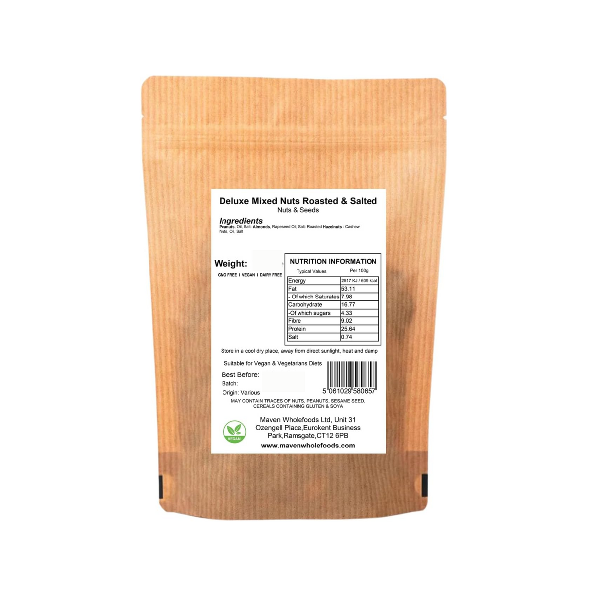 Deluxe Mixed Nuts Roasted & Salted