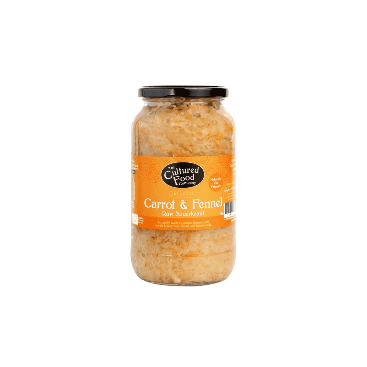 Organic Carrot & Fennel - Raw Sauerkraut