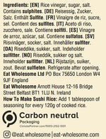 Organic Sushi Rice Vinegar 500ml - Eat Wholesome