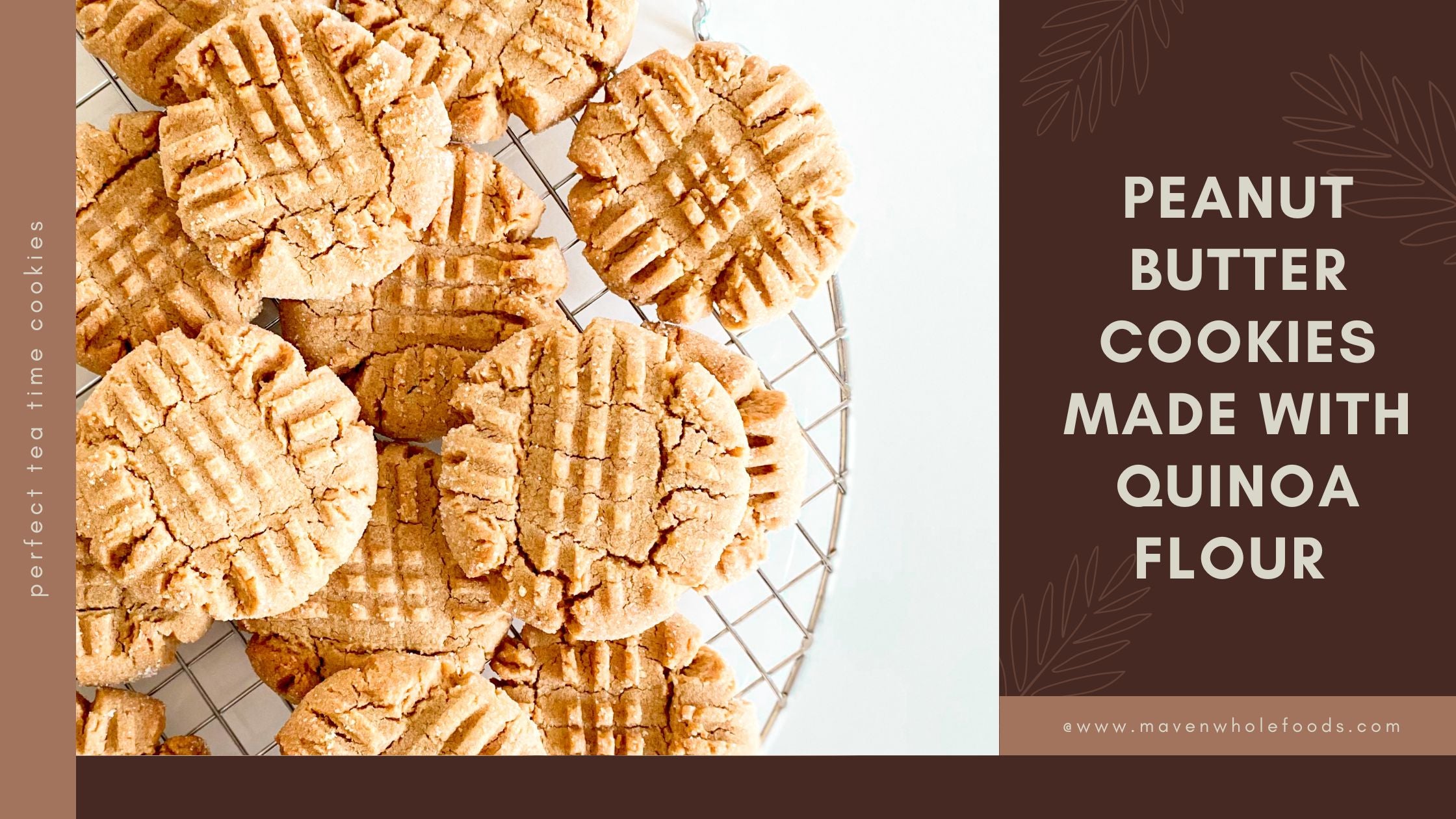 Peanut Butter Cookies Made with Quinoa Flour