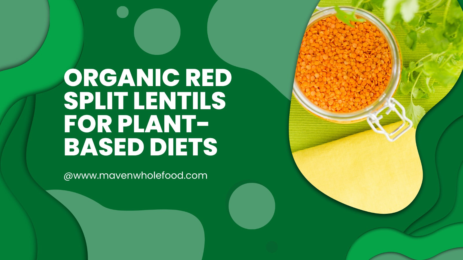 Organic Red Split Lentils for Plant-Based Diets