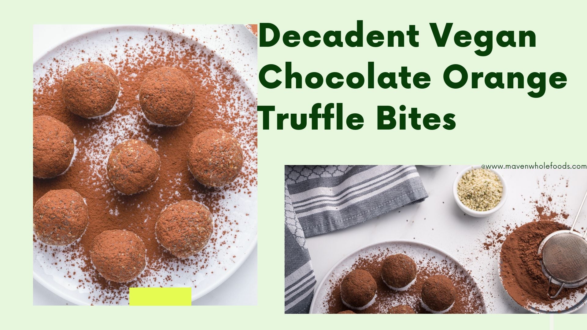 Decadent Vegan Chocolate Orange Truffle Bites Recipes