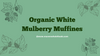 Organic White Mulberry Muffins Recipes