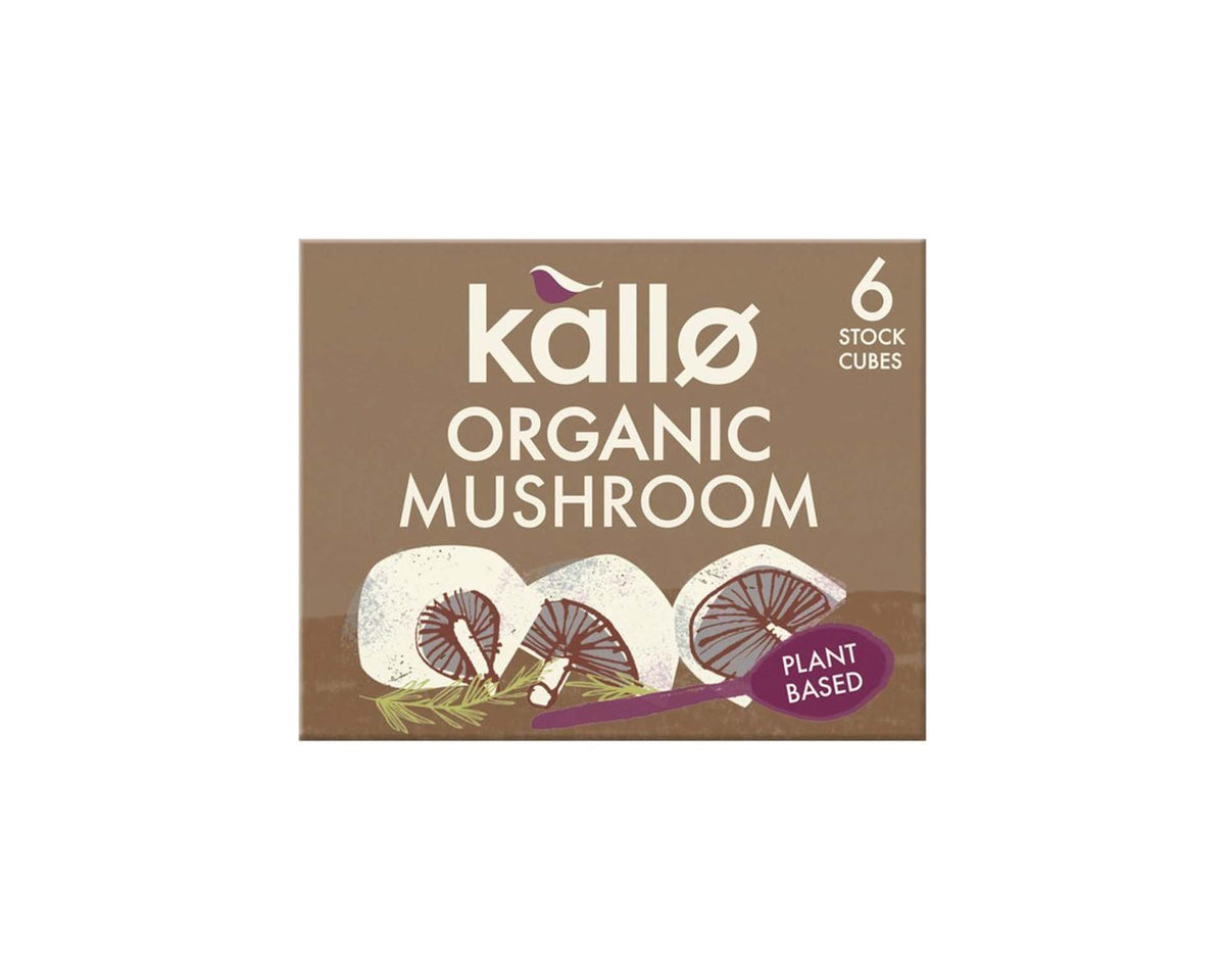 Organic Mushroom Stock Cubes 66g* - kallo