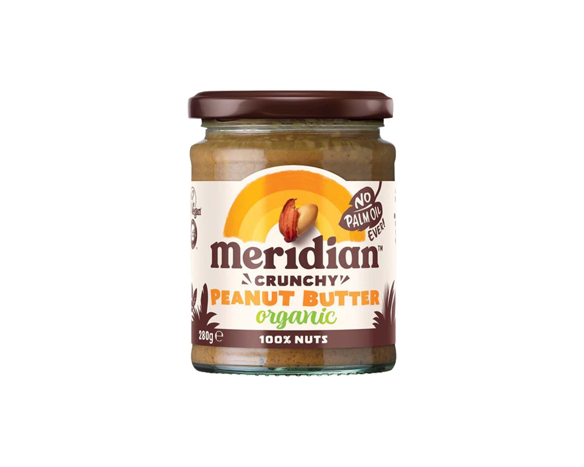 Organic Crunchy Peanut Butter 280g - Meridian