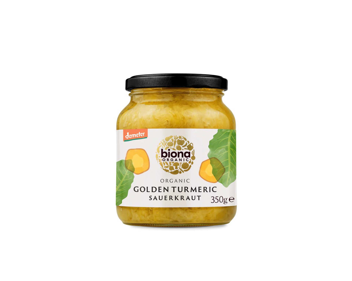 Organic Golden Turmeric Sauerkraut350g-Biona