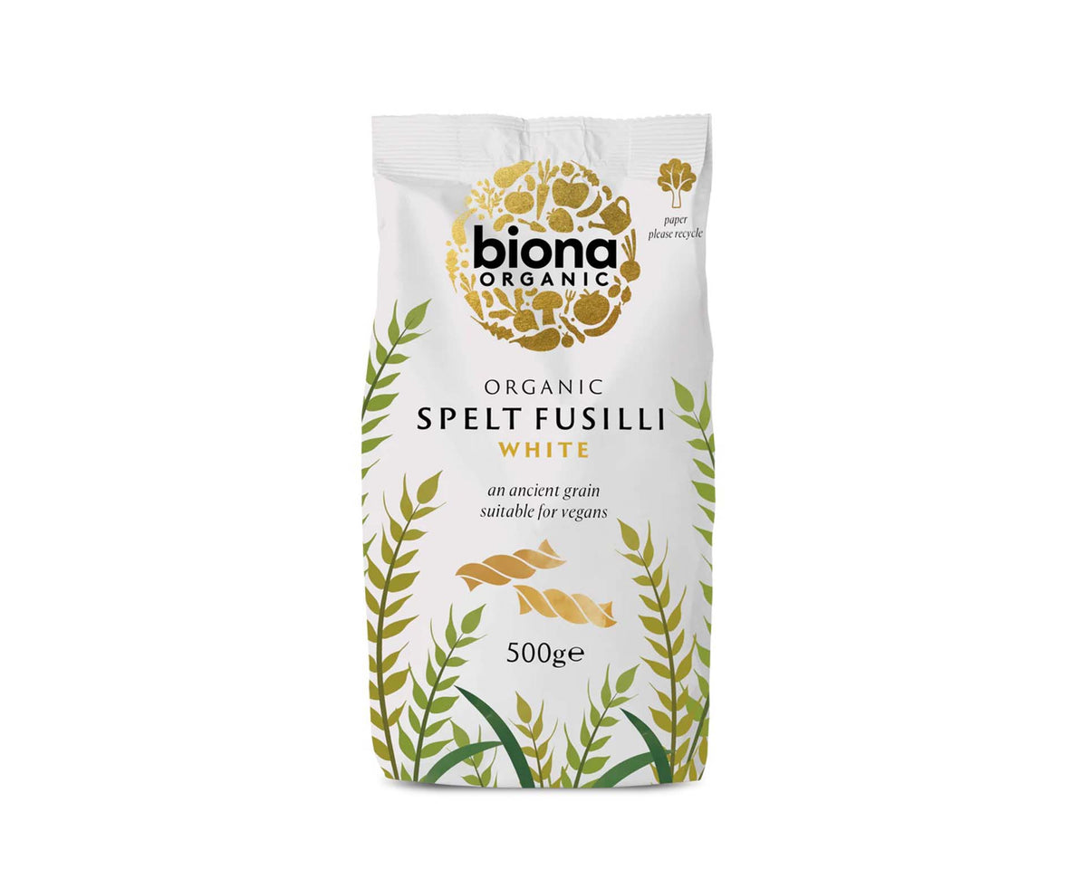 Organic Spelt White Fusilli 500g- Biona