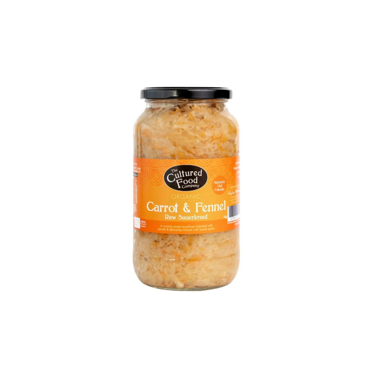 Organic Carrot & Fennel - Raw Sauerkraut