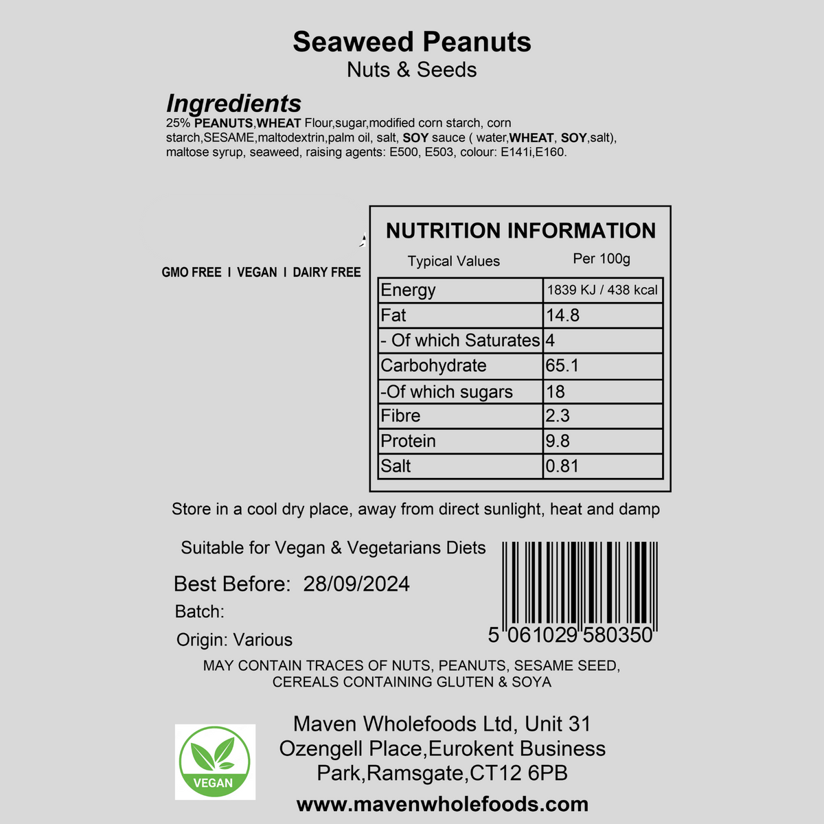 Seaweed Peanuts